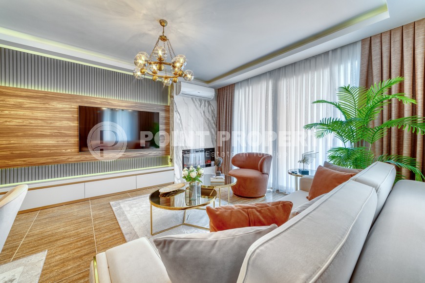 Роскошные трехкомнатные апартаменты в резиденции с инфраструктурой отельного типа в районе Оба, 850 метров к морю-id-5946-фото-6