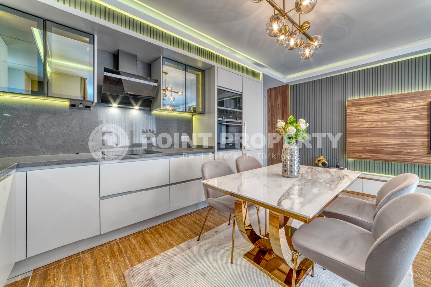 Роскошные трехкомнатные апартаменты в резиденции с инфраструктурой отельного типа в районе Оба, 850 метров к морю-id-5946-фото-8