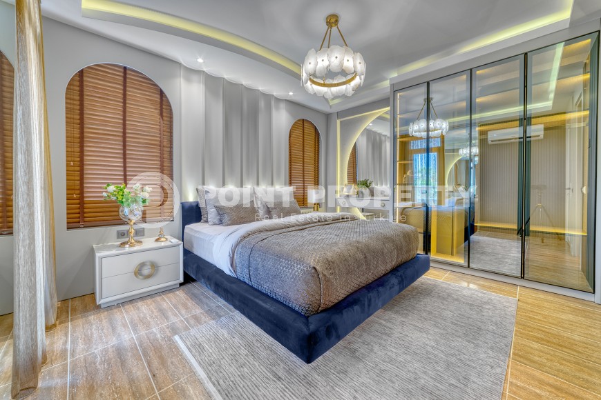 Роскошные трехкомнатные апартаменты в резиденции с инфраструктурой отельного типа в районе Оба, 850 метров к морю-id-5946-фото-9